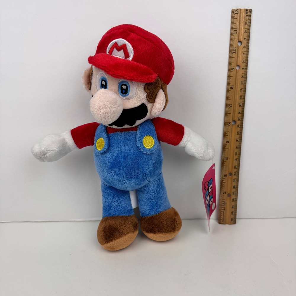 2018 Super Mario Nintendo Mario‎ Plush Soft Toy Orig Tag Good Stuff 11 inch tall
